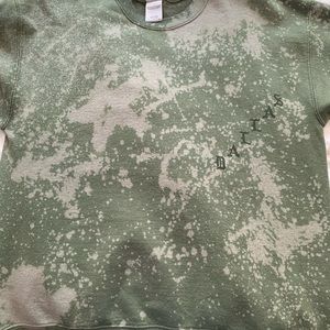 Army Green Crew Neck Sweatshirt